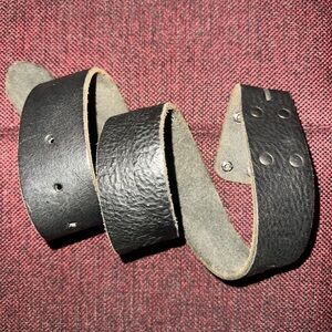 Embossed Leather Belt Strap
